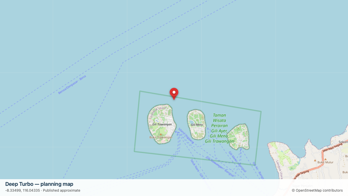 Deep Turbo dive site planning map